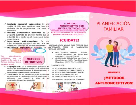 Planificación familiar: Conoce los métodos anticonceptivos